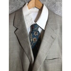 Joseph & Feiss Blazer Mens 52 Gray Wool Herringbone Tweed Sport Coat Jacket